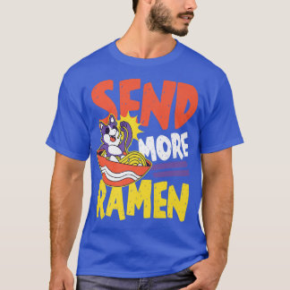 Camiseta Enviar Más Diseño De Ramen Con Racoon 2788