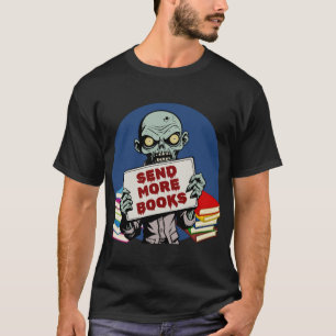 Camiseta Enviar más libros retro divertido