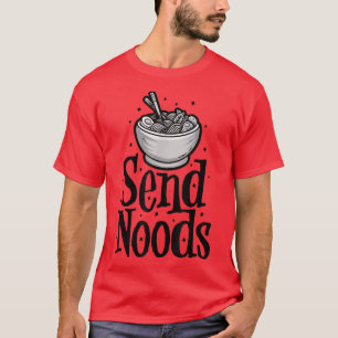 Camiseta Enviar Nodos Japoneses, Noodle Ramen Para Hombres 