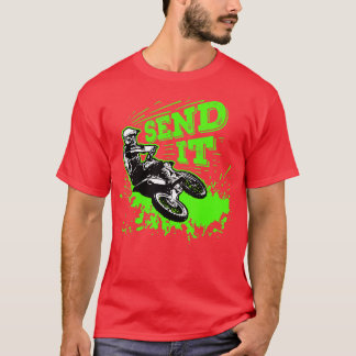 Camiseta Enviar un regalo Gracioso Sucio Bicicleta Motocros