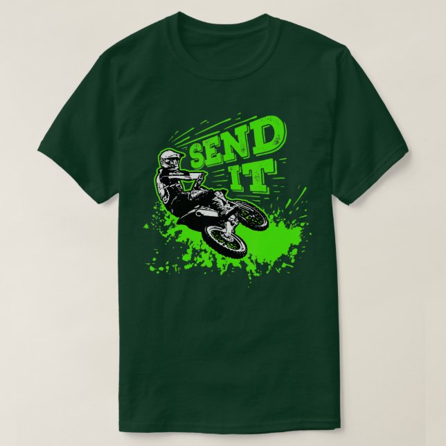 Camiseta Enviar un regalo Gracioso Sucio Bicicleta Motocros (Diseño del anverso)