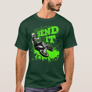 Camiseta Enviar un regalo Gracioso Sucio Bicicleta Motocros