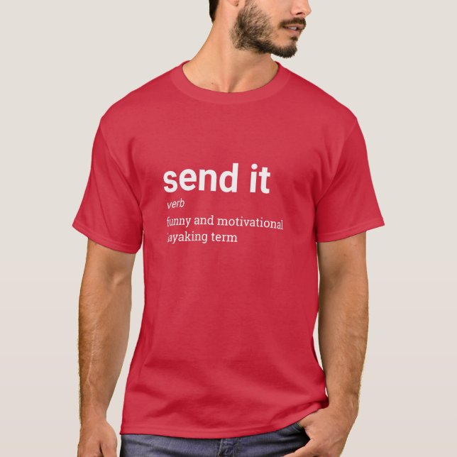 Camiseta Enviar una definición divertida y motivadora del k (Anverso)