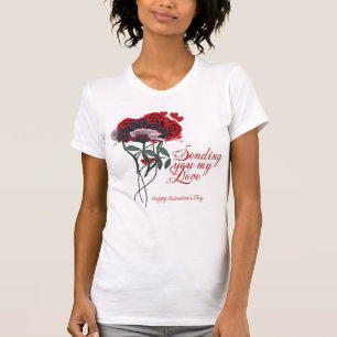 Camiseta Enviarte mi amor Feliz Día de San Valentín