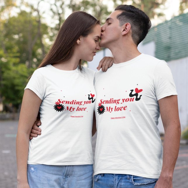 Camiseta Enviarte mi amor _ Feliz Día de San Valentín (Subido por el creador)
