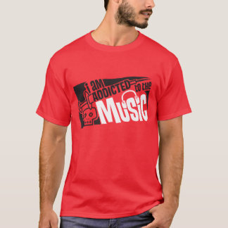 Camiseta enviciado a la música