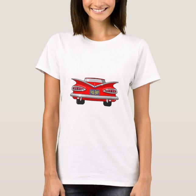 Camiseta Envidia 1959 del paso del impala de Chevrolet (Anverso)