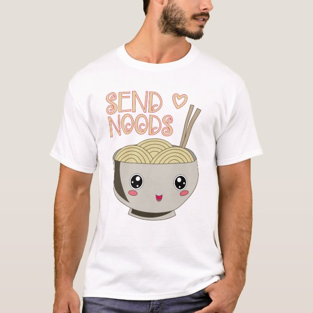 Camiseta Envíe el regalo de la sopa de fideos del Miso del (Anverso)