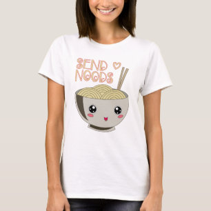 Camiseta Envíe el regalo de la sopa de fideos del Miso del
