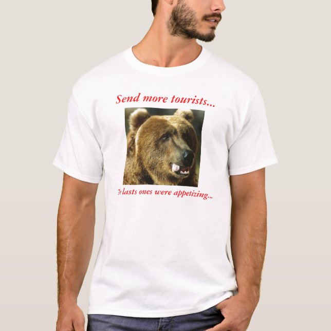 Camiseta Envíe más turístico (Anverso)