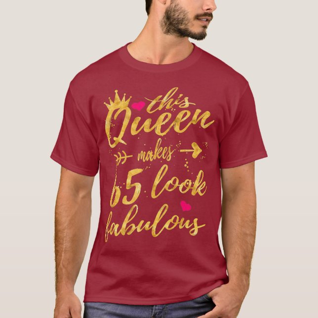 Camiseta Envío de regalos de fiesta de cumpleaños número 65 (Anverso)