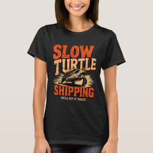Camiseta Envío de Tortuga Lenta Vintage - Servicio de Entre