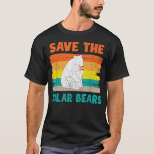 Camiseta Environmental Awareness Arctic Animal Lover Retro 
