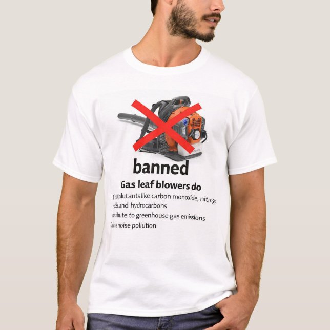 Camiseta Environmental  Awareness T-Shirt ("Ban the noise. Stop the fumes. Go electric")
