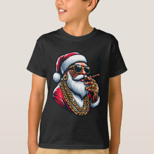 Camiseta Envoltorio de gánster Divertido Cool Santa Gánster