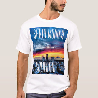 Camiseta envuelta cortocircuito de Santa Mónica,