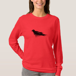 Camiseta envuelta larga del mirlo