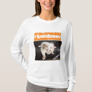 camiseta envuelta larga #TeamBobby - para mujer