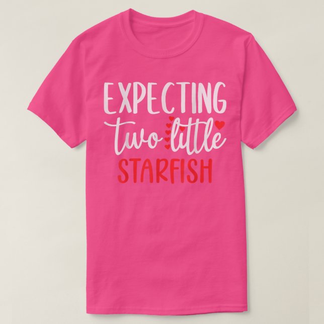 Camiseta Epecta Dos Pequeños Gemelos De Embarazo Graciosos  (Diseño del anverso)