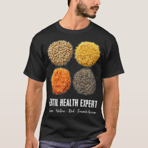 Camiseta Epert de salud lenteja marrón rojo amarillo verde 