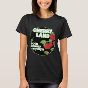 Camiseta Ephemera de la Vintage, Condado de Cherryland Door
