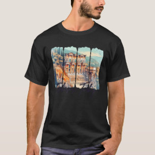 Camiseta Ephesus Turquía Viaje Brushstrot Ephesus Souvenir