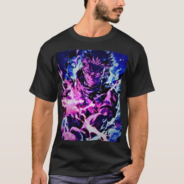 Camiseta "Epic Anime Art: Tee de impresión con firma" (Anverso)
