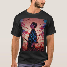 Camiseta "Epic Anime Art: Tee de impresión con firma"