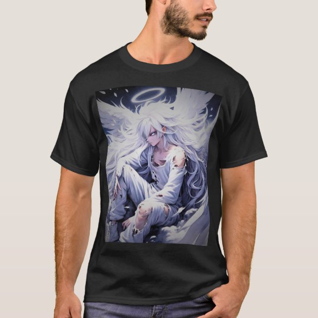 Camiseta "Epic Anime Art: Tee de impresión con firma" (Anverso)