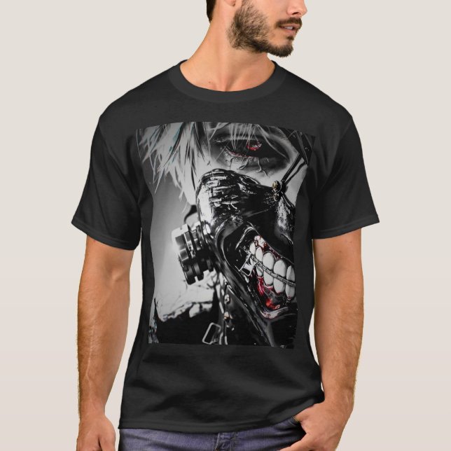 Camiseta "Epic Anime Art: Tee de impresión con firma" (Anverso)