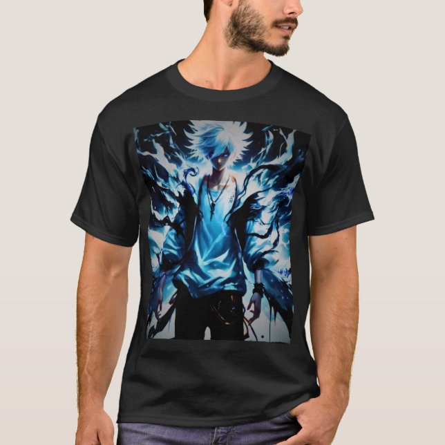 Camiseta "Epic Anime Art: Tee de impresión con firma" (Anverso)