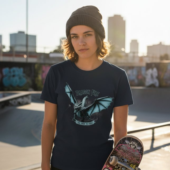 Camiseta Epic Blue Dragon - Rise From The Ashes Fantasy (Subido por el creador)