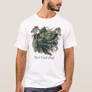 Camiseta Epic Camo Bass Catfish Pescador al aire libre Papá