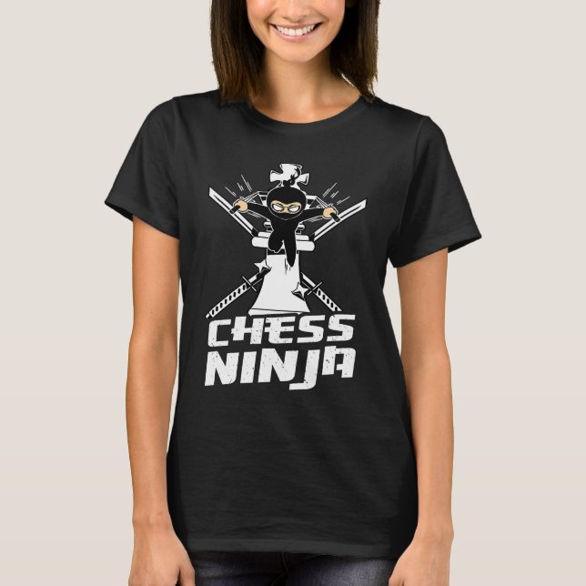 Camiseta Epic Chess Ninja Checkmate Master Shinobi Kids Che (Anverso)