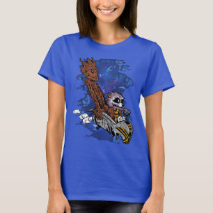 Camiseta Epic Cosmic Adventure – Galactic Warrior and Rebel