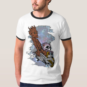 Camiseta Epic Cosmic Adventure – Galactic Warrior and Rebel
