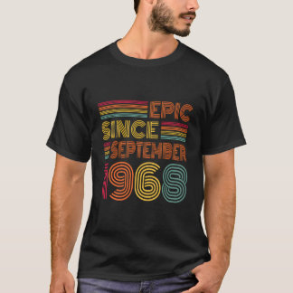 Camiseta Epic De 55 Años Desde Septiembre De 1968 55º Nacim