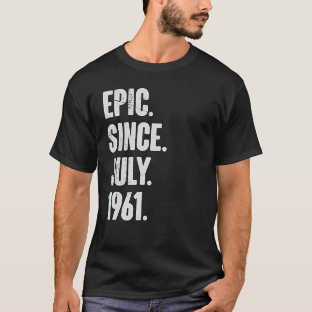 Camiseta Epic De 61 Años Desde Julio De 1961 (Anverso)