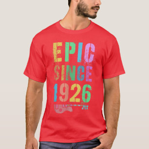 Camiseta EPIC desde 1926 Impresionante Rockstar 96º cumplea
