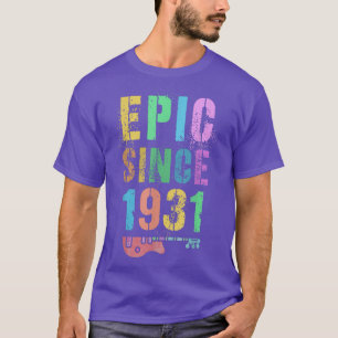 Camiseta EPIC Desde 1931 Impresionante Rockstar 91ª Gra de 