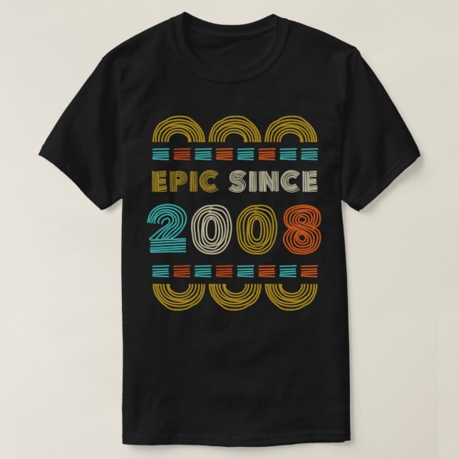 Camiseta Epic Desde 2008 Nacimiento Regalo Familia BbayGift (Diseño del anverso)