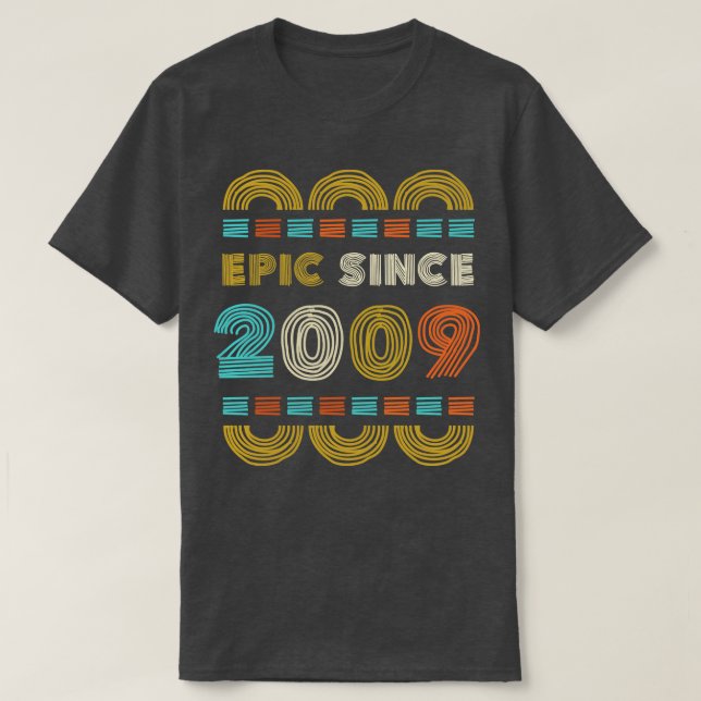 Camiseta Epic Desde 2009 Nacimiento Regalo Familia BbayGift (Diseño del anverso)