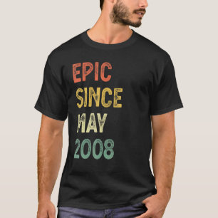 Camiseta Epic Desde Abril 2008 14 Años De Edad 14º Cumpleañ