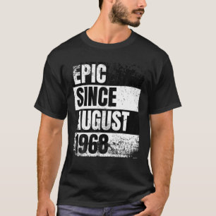 Camiseta Epic Desde Agosto De 1968 53 53ª Hombres