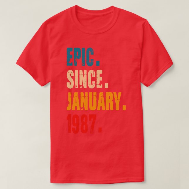 CAMISETA EPIC DESDE ENERO DE 1987 (Diseño del anverso)