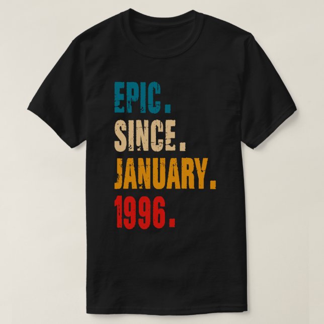 CAMISETA EPIC DESDE ENERO DE 1996 (Diseño del anverso)