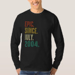 Camiseta Epic Desde Julio 2004 Vintage 18th Birthday Men Wo<br><div class="desc">Epic Desde Julio 2004 Vintage 18th Birthday Men (Mujeres)</div>