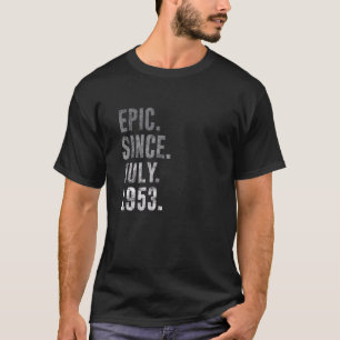 Camiseta Epic Desde Julio De 1953 69ª Vintage De Cumpleaños