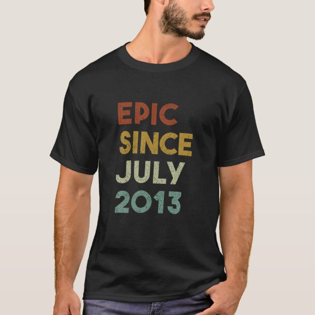 Camiseta Epic Desde Julio De 2013 Regalos 9 Años Chica Nove (Anverso)