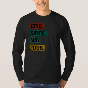 Camiseta Epic Desde Mayo 2008 Vintage Cumpleaños De 14 Años